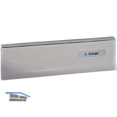 RENZ Einwurfklappe zu T�r-Durchwurfbriefkasten, 260 x 82 mm, Edelstahl