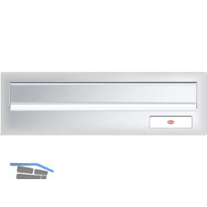 RENZ Frontplatte kombinierbar, eckig, 300 x 110 mm, Aluminium silber eloxiert
