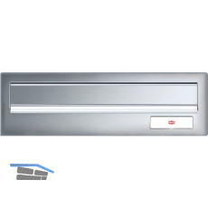 RENZ Frontplatte kombinierbar, eckig, 300 x 110 mm, Edelstahl geb�rstet