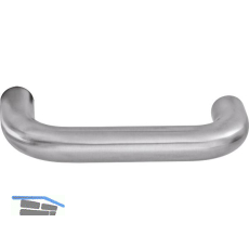 OGRO Dr�ckerlochteil PREMIUM 8100 FS - ohne Rosette, 20 mm, Edelstahl matt