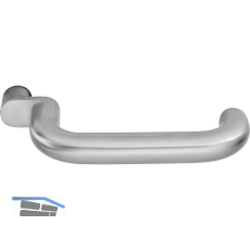 OGRO Dr�ckerlochteil PREMIUM 8100 A FS - ohne Rosette, 20 mm, Edelstahl matt