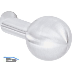 OGRO Knopfdr�ckerlochteil PREMIUM 8548 V FS - ohne Rosette, Alu. silber elox.