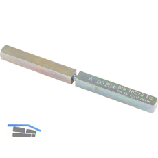 OGRO Dr�ckerstift PR 120 FS - Vierkant: 9 mm, geteilt, 60/60, Stahl verzinkt