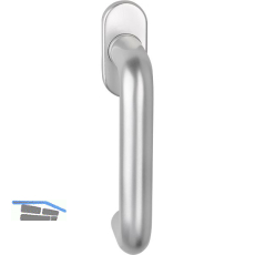 OGRO Fenstergriff PREMIUM 4100SO - verdeckt geschr., VK 7 x 20 - 40, silber elox