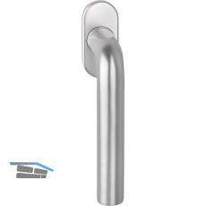 OGRO Fenstergriff PREMIUM 4155SO - verdeckt geschr., VK 7 x 20 - 40, silber elox