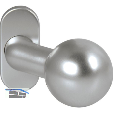 OGRO Knopfdr�ckerlochteil PREMIUM 8350 V FS/6620-mit Rosette,Alu silber eloxiert