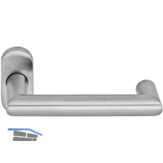 OGRO Dr�ckerlochteil PREMIUM 8907 FS/6621 - mit Rosette, Edelstahl matt