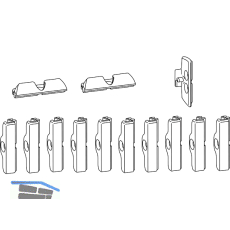 HAUTAU ATRIUM HKS 200 Z Schlie�teil Zubeh�r-Beutel, Eurofalz glatt 12/18 mm