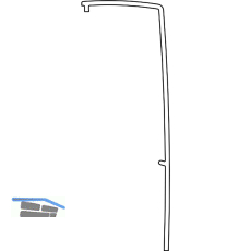 HAUTAU ATRIUM Abdeckprofil, L=5220 mm, wei�