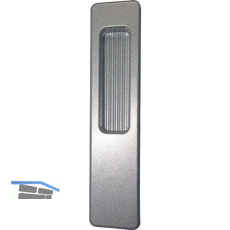 HAUTAU ATRIUM HS Griffmuschel au�en, Aluminium silber