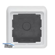 HAUTAU Aufputzgeh�use 1-fach zu L�ftertaster/Wippschalter/Schl�sseltaster, wei�