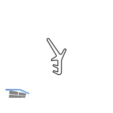 HAUTAU ATRIUM HS Dichtung Nr.2, unten und vertikal, L=17,3 M, schwarz