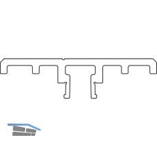 HAUTAU ThermoTop Adapterprofil, L=3500 mm, grau
