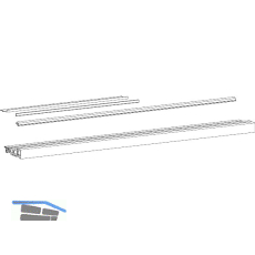 HAUTAU ThermoTop 2.1 Bodenschwellen-Set GEALAN S 9000, L=4500 mm, grau