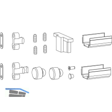 HAUTAU ATRIUM HS Zubeh�r-Beutel 428 f�r REHAU Synego, Schema C, grau
