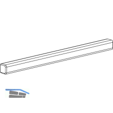 HAUTAU ATRIUM HS Vierkantstift 10x75 mm, TS 68-80 mm, Stahl verzinkt