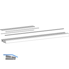 HAUTAU ThermoTop 2.1 comfort Bodenschwellen-Set TS 79-92 mm, L=4500 mm, grau