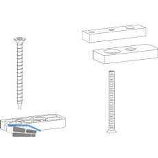 HAUTAU ATRIUM HS Zubeh�r-Beutel f�r Fl�gelanschlagmontage auf LS/FS, grau