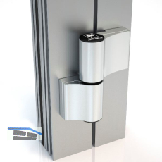 HAHN T�rband 4 AT, 2-teilig 20/65/15 mit Befestigunsplatte, wei� RAL 9016