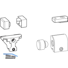 HAUTAU ATRIUM HKS/SP Zubeh�r-Beutel aus Schienen-Set silber