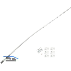 HAUTAU FL190 Flexibles Gest�nge mit Zubeh�r Rund/Flachbogen L=1700 mm wei�