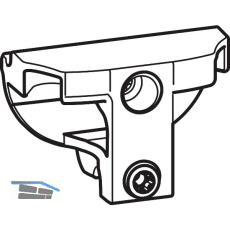 HAUTAU ATRIUM HKS 200 Steuerklotz unten silber