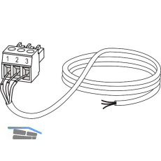 HAUTAU Anschlussleitung SBS Comfort Drive 24V 3-poliger Stecker L=3 m grau