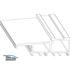 MACO Fiber-Therm Bodenschwelle Grundk�rper 180, L=2500 mm, silber (465554)