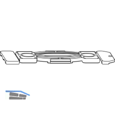 MACO Fiber-Therm Schnapper f�r Laufschiene flach, Kunststoff grau (356613)