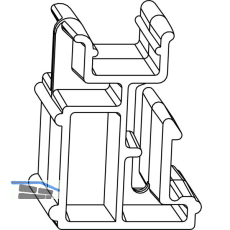 MACO Fiber-Therm Grundk�rper Verbreiterungsverbinder 140 mm, silber (455125)