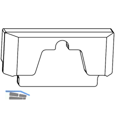 MACO Fiber-Therm Dichtungsst�ck f�r Laufschiene hoch, schwarz (455151)