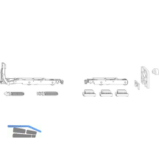 MACO HS Grundkarton Laufwagen 200 kg, silber (102206)