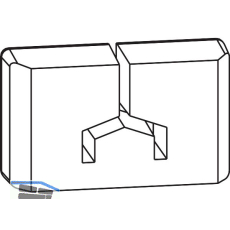 MACO HS Dichtungsst�ck f�r F�hrungsschiene universal nieder silber