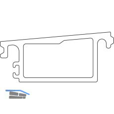 MACO Fiber-Therm Grundk�rper Verbreiterung 88 mm, L=6500 mm, silber (466674)