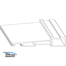 MACO Fiber-Therm Bodenschwelle Grundk�rper 240, L=6500 mm, silber (466913)