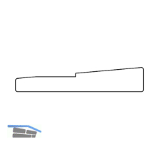 MACO Fiber-Therm Einschubprofil, Grundk�rper 240, Hohlkammer mitte, L=1000 mm