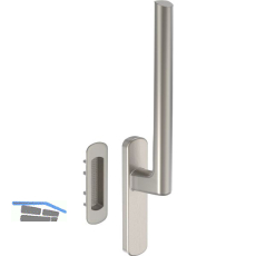 MACO HS Griffgarnitur 12, innen, TS 56-68 mm, Alu titan eloxiert (103633)