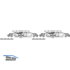 MACO HS Grundkarton Zusatzlaufwagen 400 kg, silber (103071)