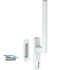 MACO HS Griffgarnitur 12, PZ innen, TS 56-68 mm, Alu wei� beschichtet (103652)