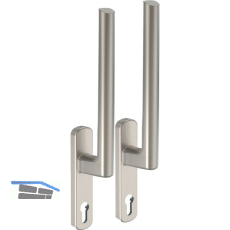 MACO HS Griffgarnitur 12, PZ innen/au�en, TS 79-110 mm, titan (103827)