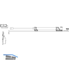 MACO HS Zubeh�r Komfort f�r F�hrungsschiene oben fl�chenb�ndig, silber (104784)