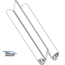 MACO HS Schlauchdichtung f�r Dichtungsschiene PVC, L=50 Meter, grau (466919)