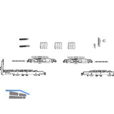 MACO HS Grundkarton Laufwagen 400 kg, mit B�rsten, silber (103069)