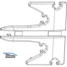 MACO HS Abdeckkappen-Set f�r Dichtungsschiene PVC links/rechts schwarz (369471)