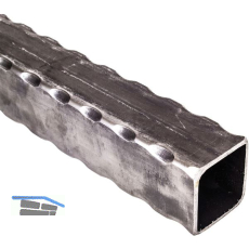 ARTEFERRO Rohr 30 x 30 x 2,5, L�nge 3000 mm, Schmiedeeisen geh�mmert