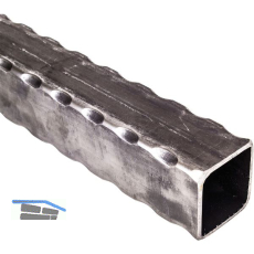 ARTEFERRO Rohr 40 x 40 x 2,5, L�nge 3000 mm, Schmiedeeisen geh�mmert