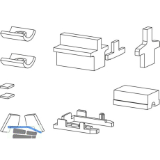 GU HS-Spaltl�ftung Zubeh�r-Beutel, F�hrung P1850, Laufschiene 5 P1636
