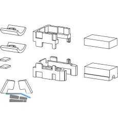GU HS-Spaltl�ftung Zubeh�r-Beutel, F�hrung P1786, Laufschiene 5 P1636