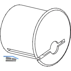 GU HS Exzenterstopfen f�r Magnetschalter zu Verschluss�berwachung � 15 mm wei�