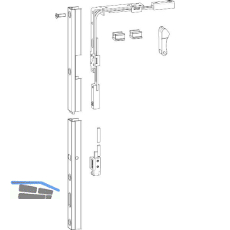 GU HS Aushebeschutz Eckumlenkung-Set Metall